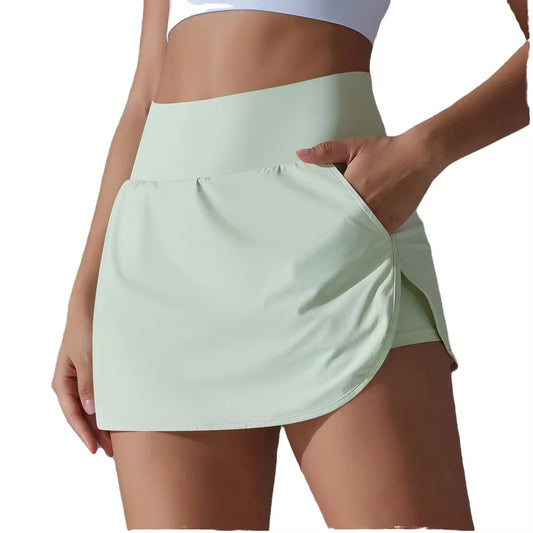 Women’s Pickleball & Tennis Skort – Mint Green Athletic Skirt with Pockets | Classy Pickleball Activewear